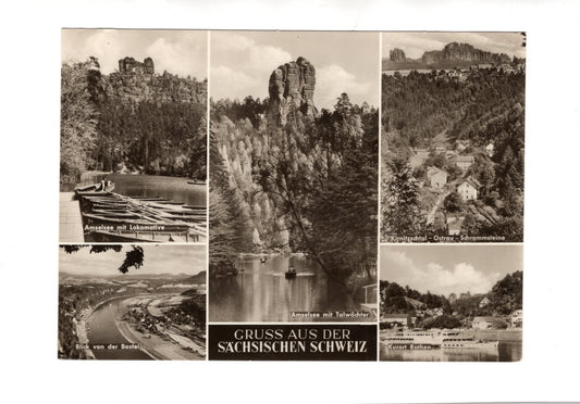 Ansichtskarte Sächsische Schweiz / Amselsee mit Lokomotive +++