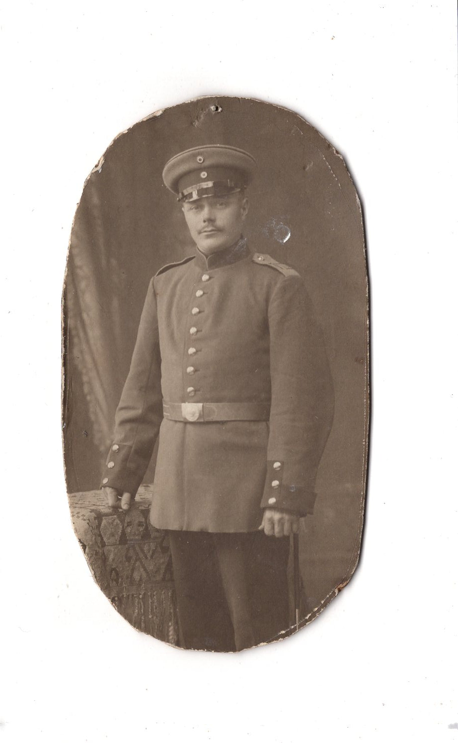 CDV Foto Soldat / Soldatenportrait Köln am Rhein um 1910