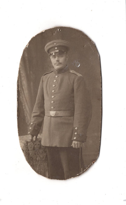 CDV Foto Soldat / Soldatenportrait Köln am Rhein um 1910
