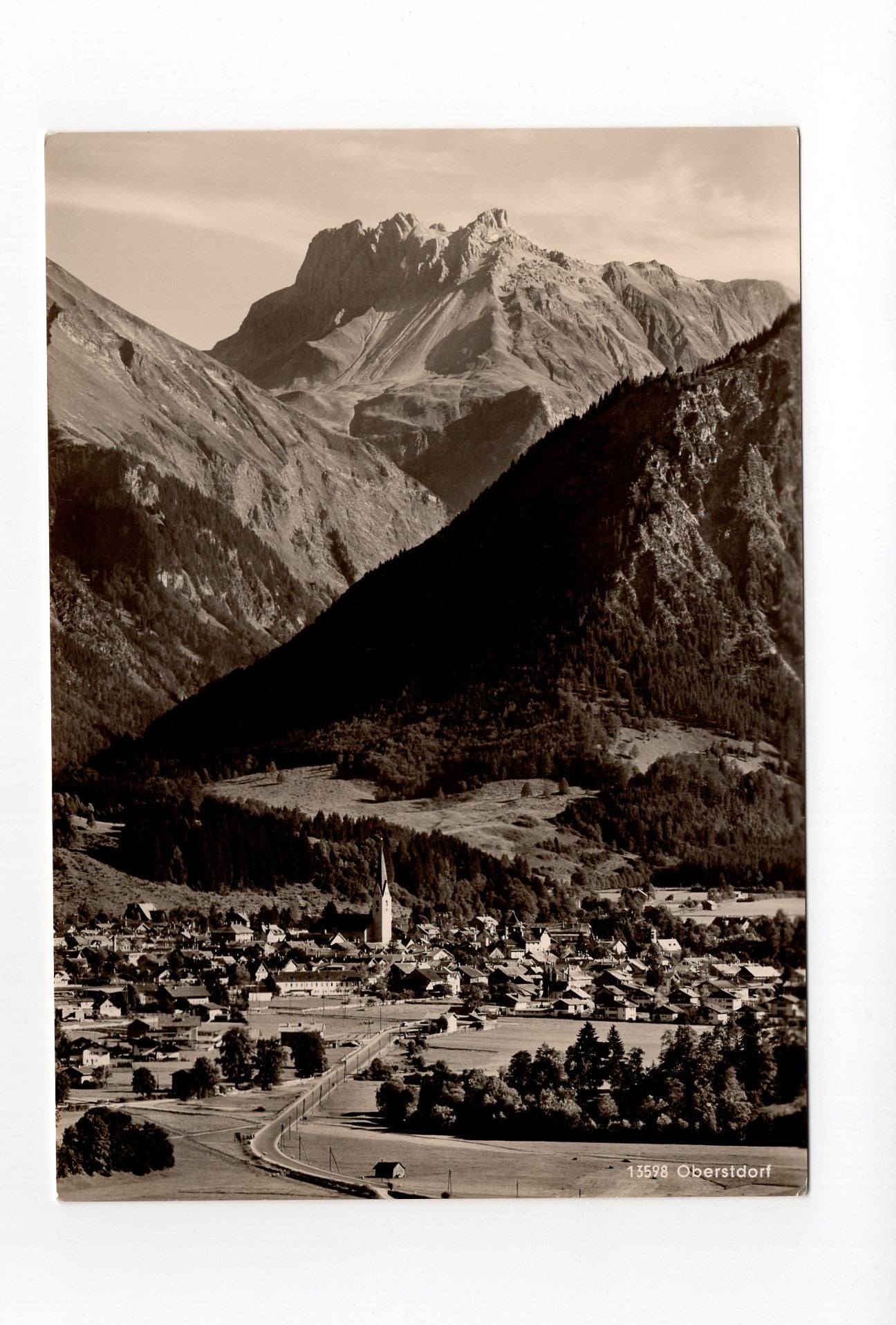 Ansichtskarte Oberstdorf im bayerischen Allgäu