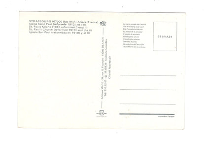 Ansichtskarte Strabourg Straßburg / Eglise Saint-Paul / Frankreich