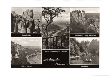 Ansichtskarte Sächsische Schweiz / Amselsee / Basteibrücke +++