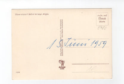 Ansichtskarte Oberstdorf im bayerischen Allgäu