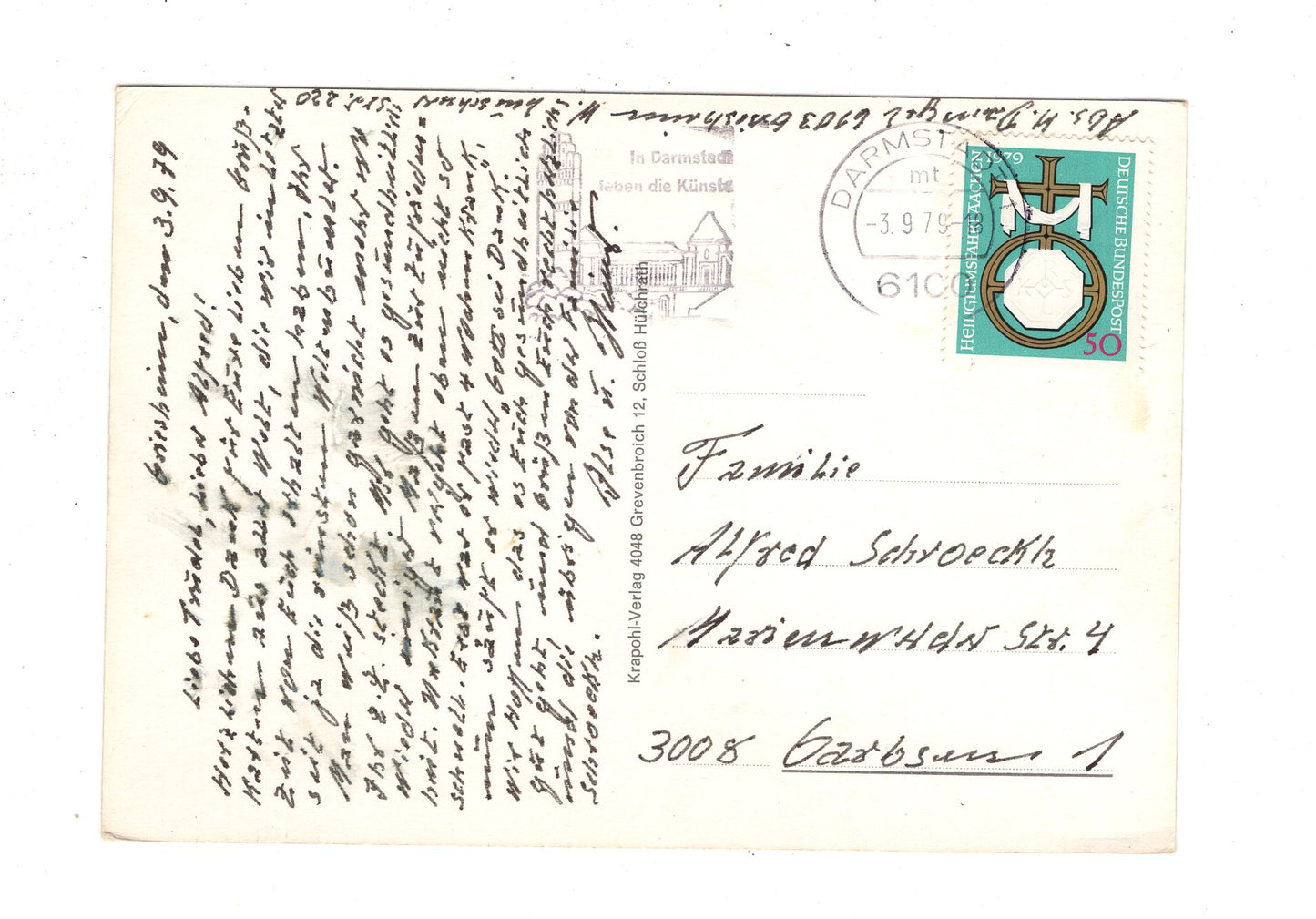 Ansichtskarte Darmstadt / Burgruine Frankenstein +++ / J1-59