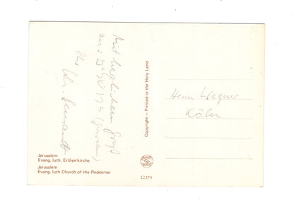 Ansichtskarte Erlöserkirche / Jerusalem / Israel