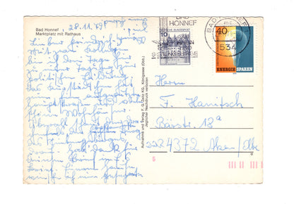 Ansichtskarte Bad Honnef / Marktplatz mit Rathaus / H1-65