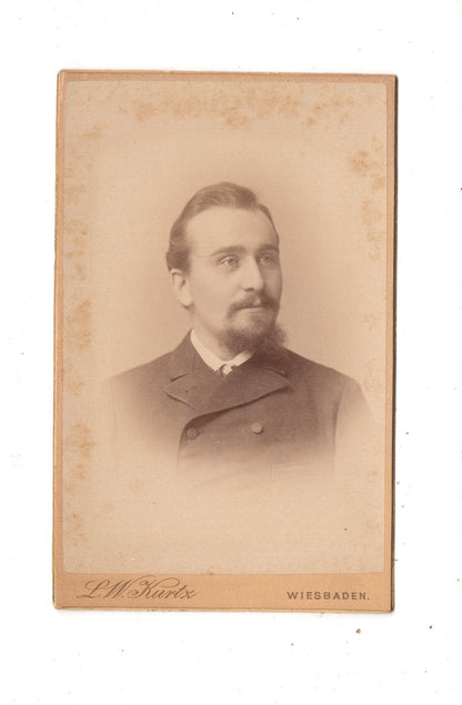 Fotografie Herrenportrait - Wiesbaden um 1890