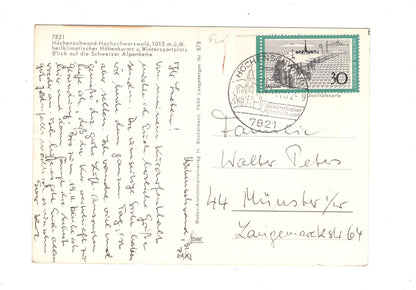 Ansichtskarte Höchenschwand im Hochschwarzwald / Blick auf Schweizer Alpen / G1-69