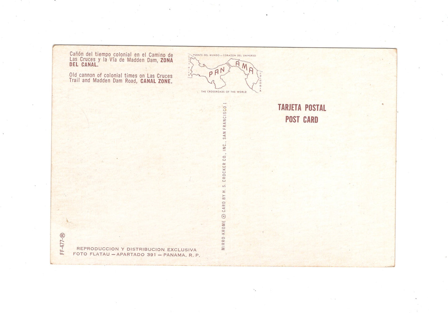 Ansichtskarte Old Cannon / Canal Zone / Panama