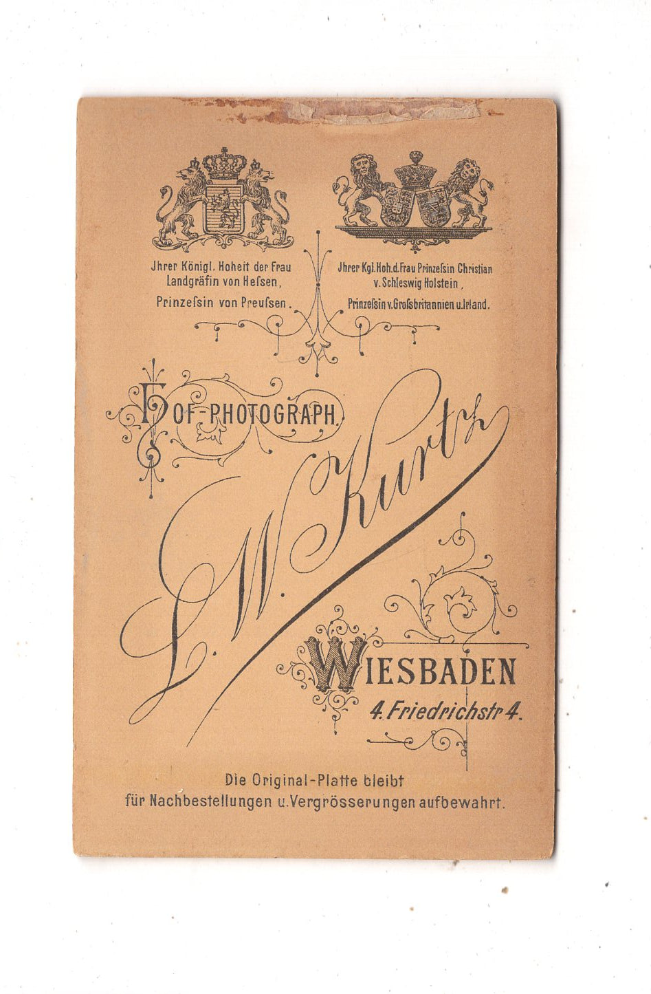 Fotografie Herrenportrait - Wiesbaden um 1890
