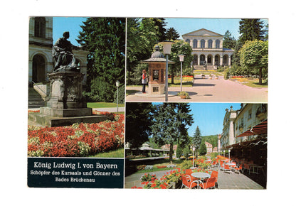 Ansichtskarte Bad Brückenau / König-Ludwig-Denkmal +++