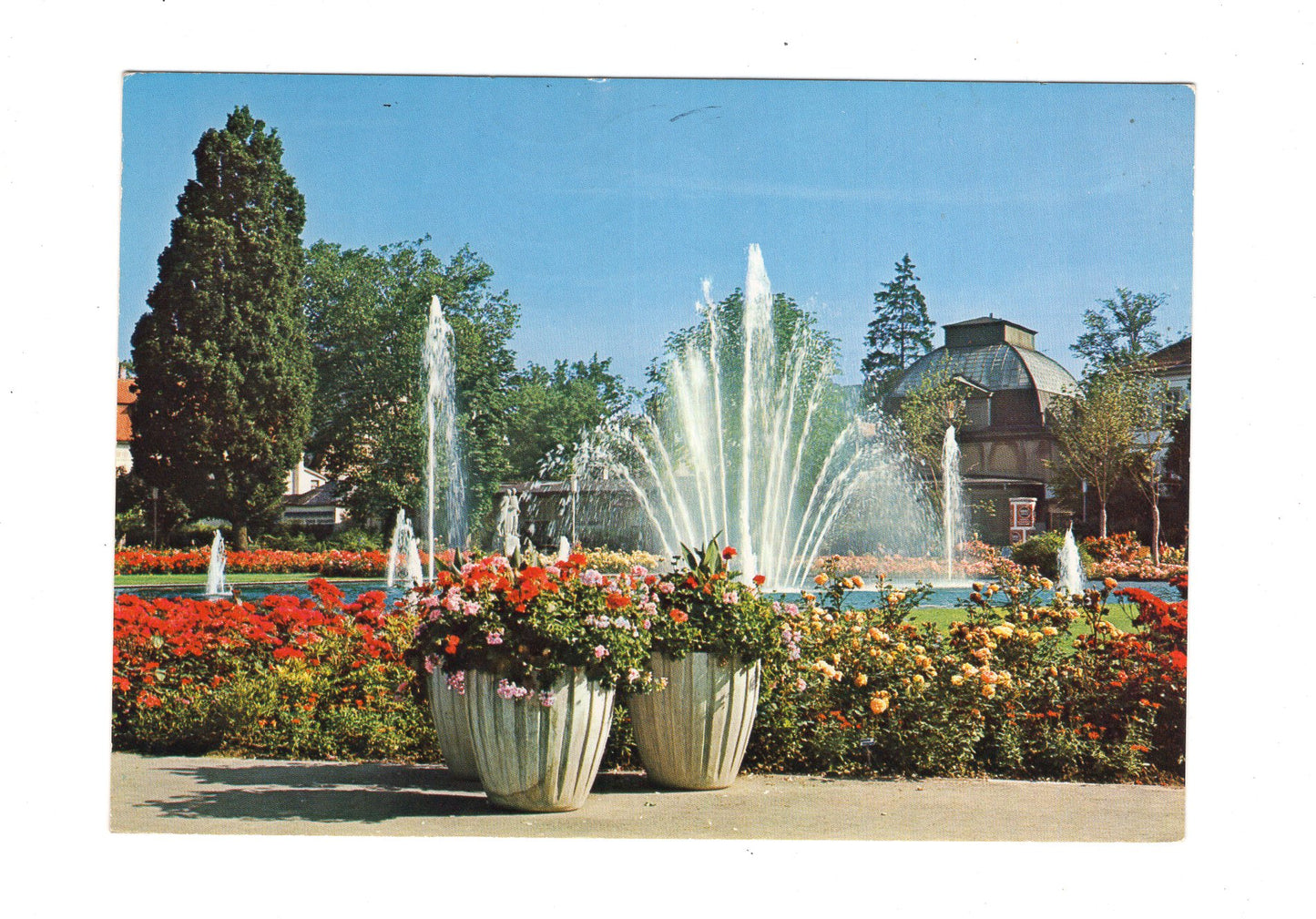 Ansichtskarte Bad Kissingen / Rosengarten