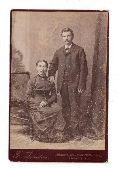 Fotografie Feines Paar - Brooklyn / new York / USA 1880er / CAB X-25