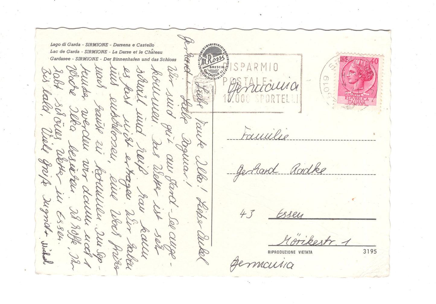 Ansichtskarte Lago di Garda / Sirmione / Italien / N1-58