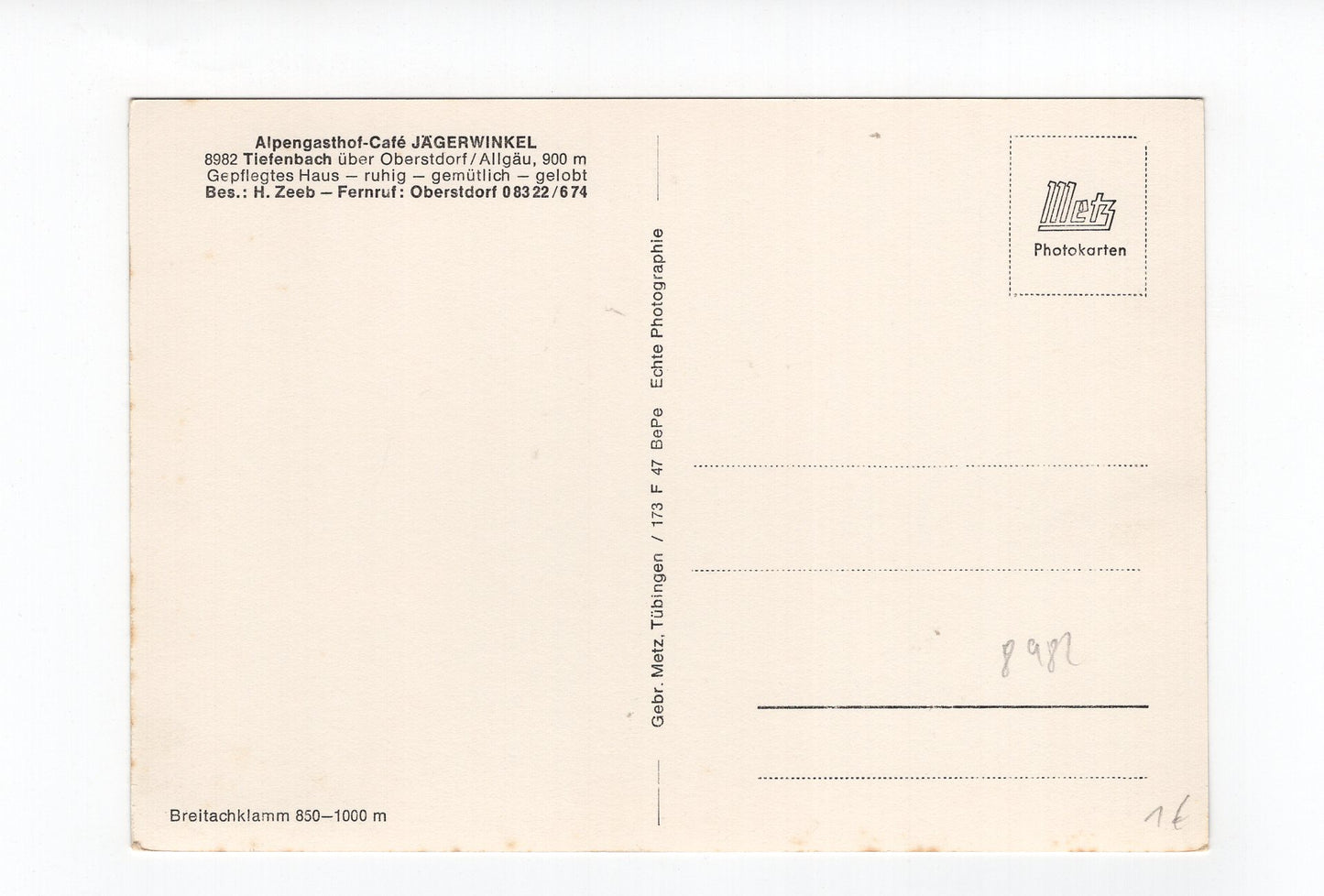 Ansichtskarte Oberstdorf / Breitachklamm