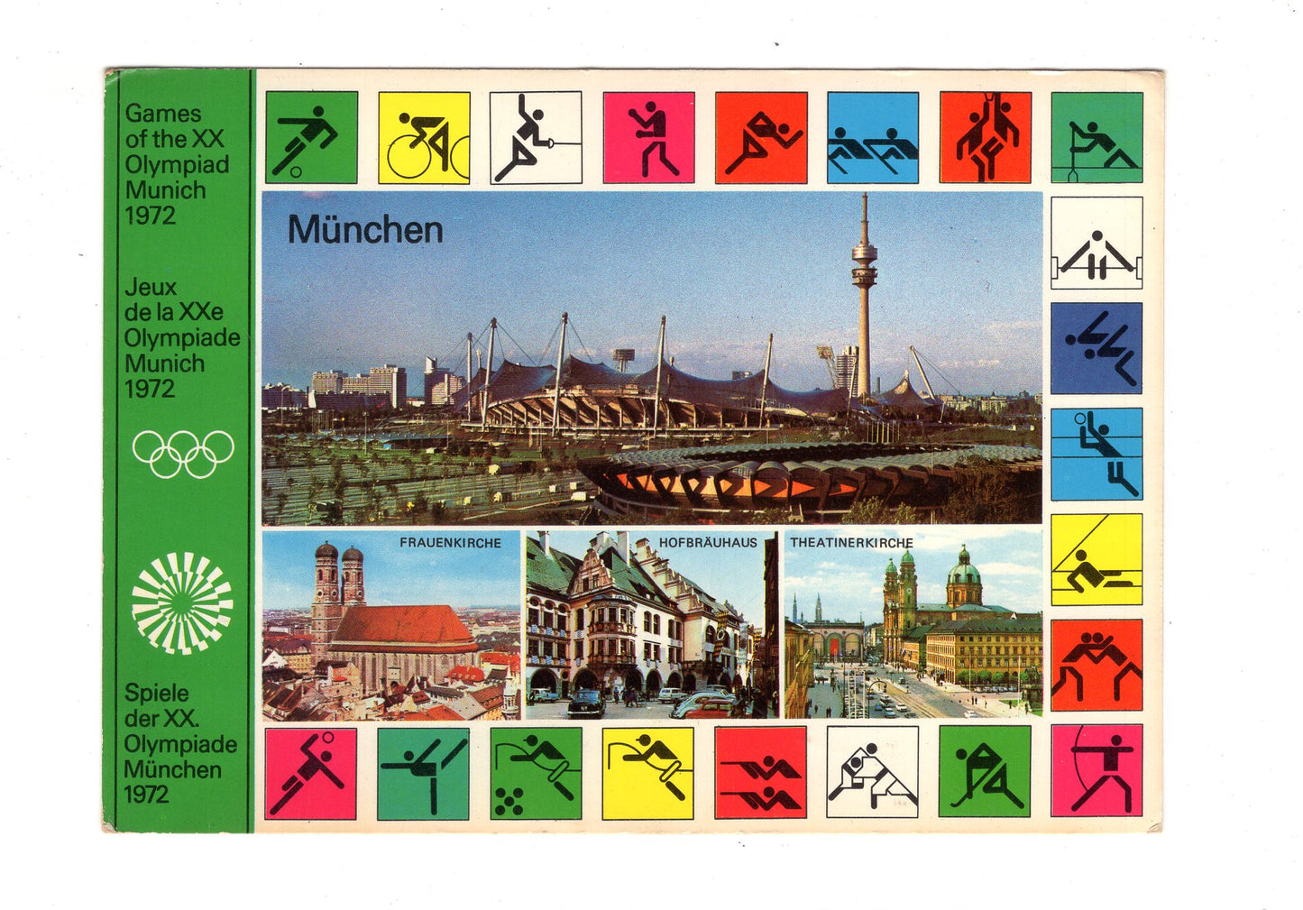 Ansichtskarte München 1972 / Spiele der XX. Olympiade / mit Autogrammen / G1-52