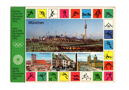 Ansichtskarte München 1972 / Spiele der XX. Olympiade / mit Autogrammen / G1-52