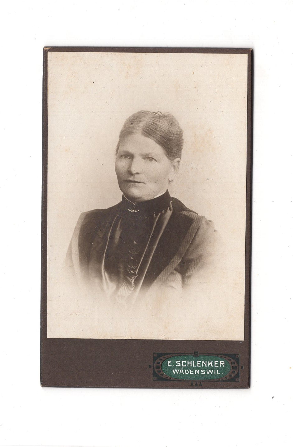 Fotografie Damenportrait - Wädenswil 1900er / CDV C1-16