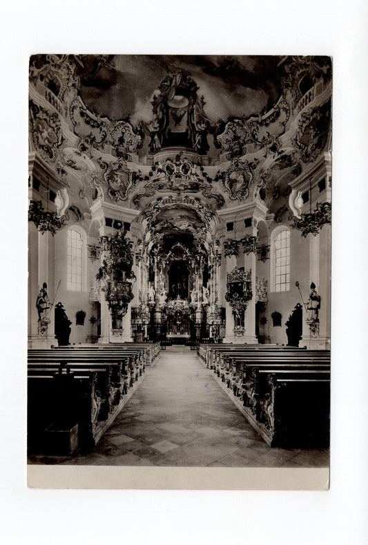 Ansichtskarte Wallfahrtskirche Die Wies bei Steingaden / Oberbayern