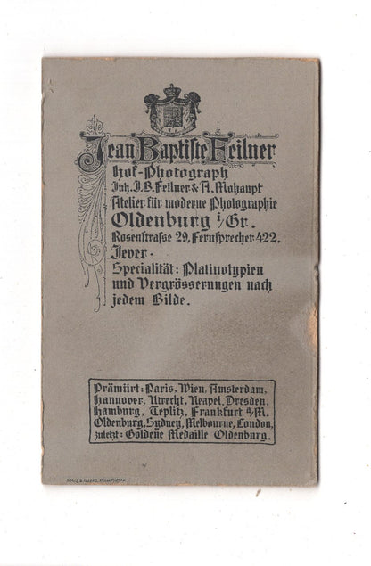 Fotografie Feines Paar - Oldenburg / Jever 1900er / CDV L1-36