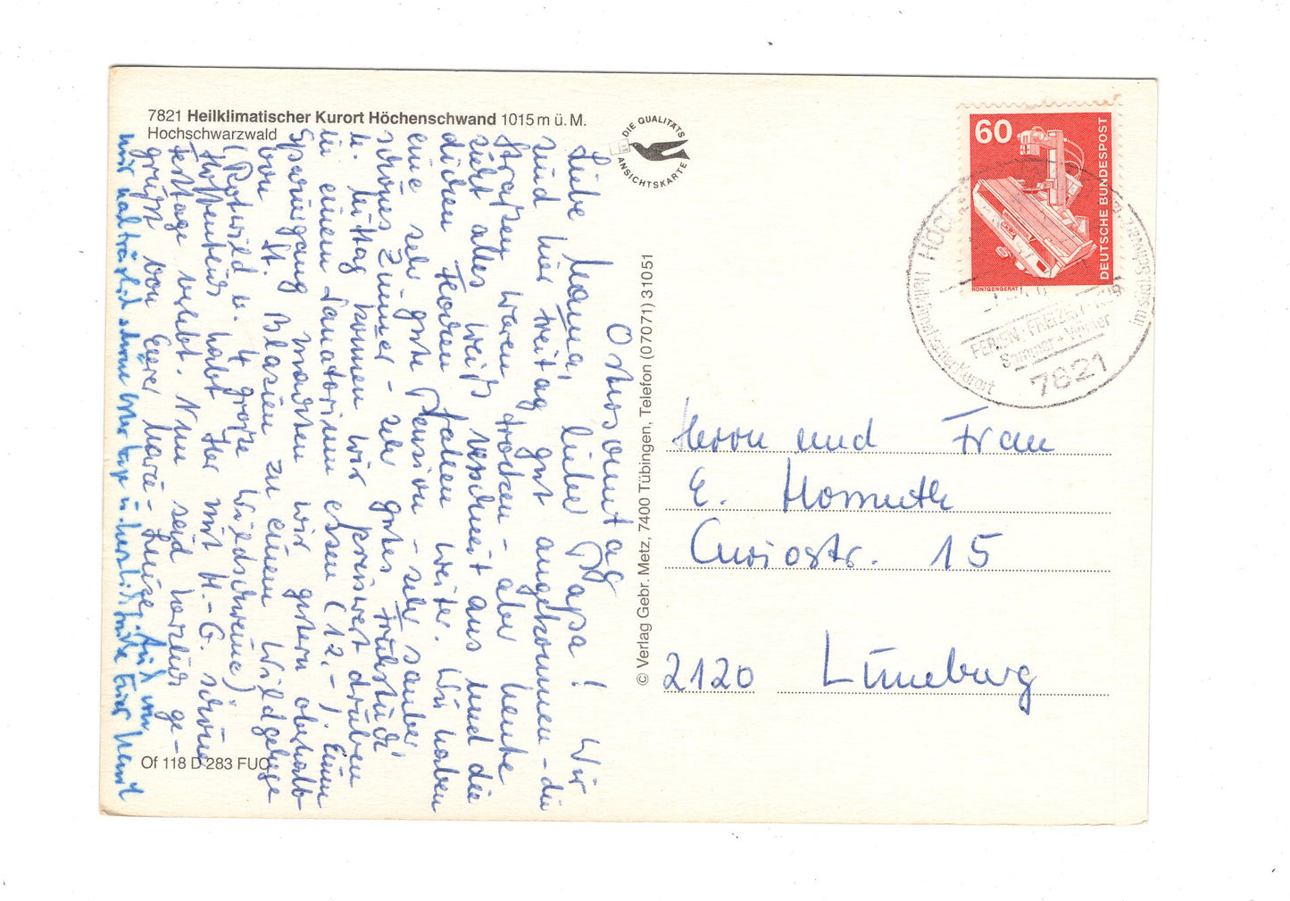 Ansichtskarte Höchenschwand im Hochschwarzwald / G1-69