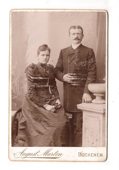 Fotografie Feines Paar - Bockenem 1890er / CAB X-25