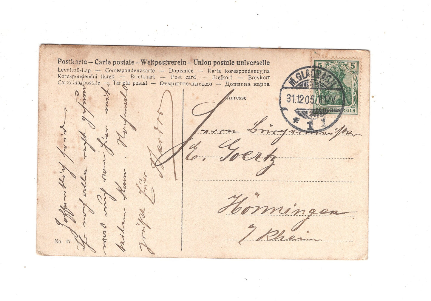 Ansichtskarte Feiertage / Frohes neues Jahr / L1-51