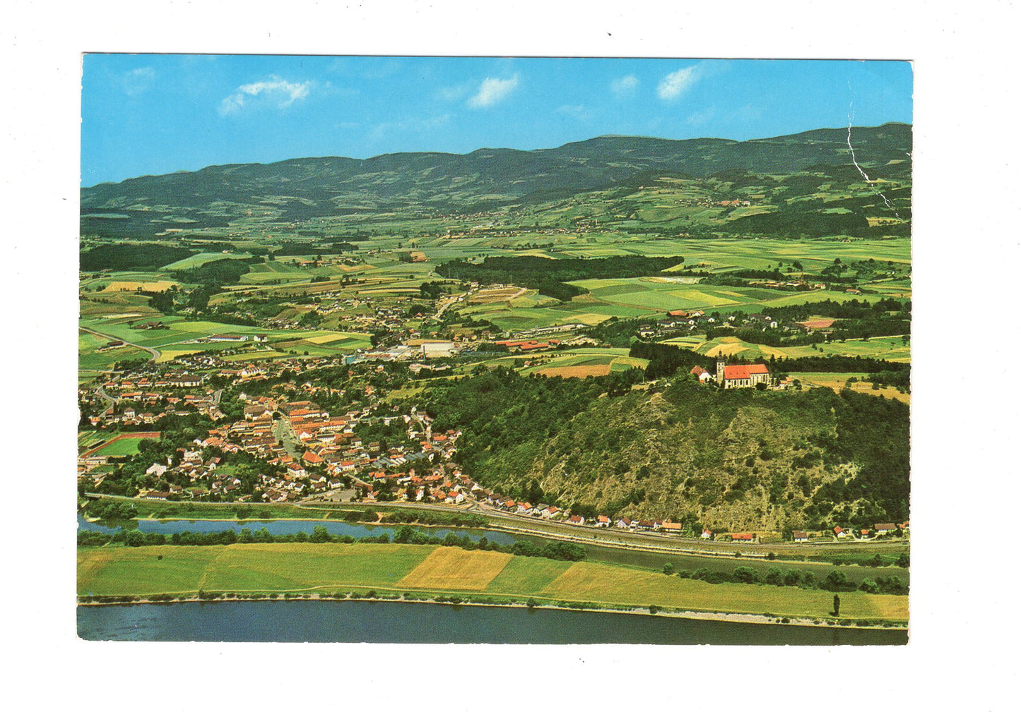 Ansichtskarte Stadt Bogen mit Bogenberg an der Donau / Bayer. Wald / H1-65