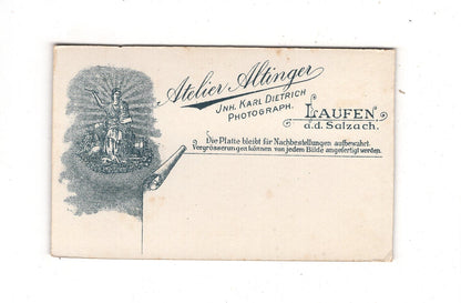 Fotografie Feines Paar - Laufen an der Salzach 1890er / CDV L1-36