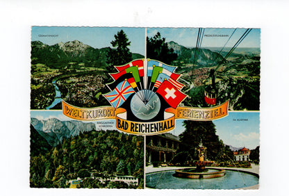 Ansichtskarte Bad Reichenhall / Kurpark / Berggasthof Schroffen +++