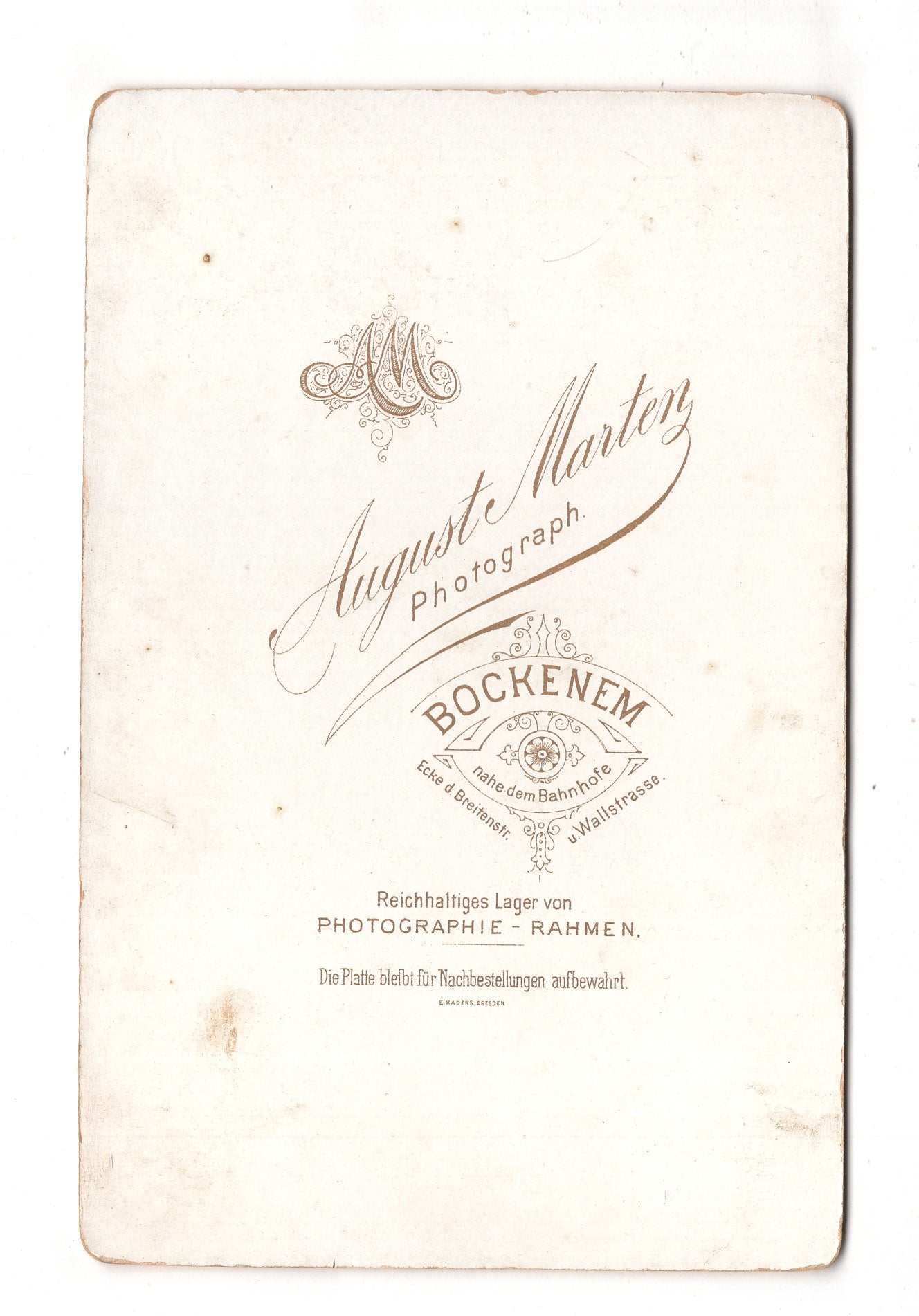 Fotografie Feines Paar - Bockenem 1890er / CAB X-25