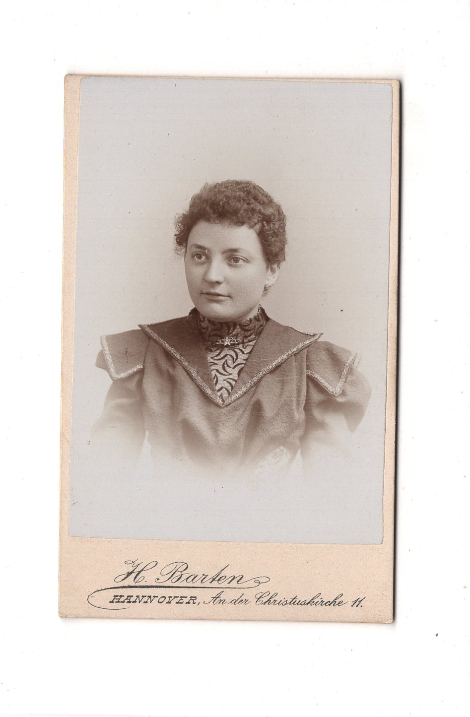 Fotografie Damenportrait - Hannover 1890er / CDV C1-16