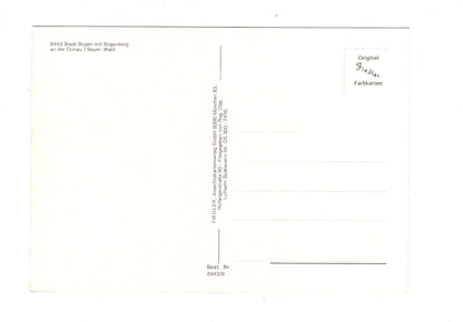 Ansichtskarte Stadt Bogen mit Bogenberg an der Donau / Bayer. Wald / H1-65