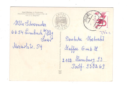 Ansichtskarte Insel Mainau im Bodensee / Deutschordensschloss / K1-52