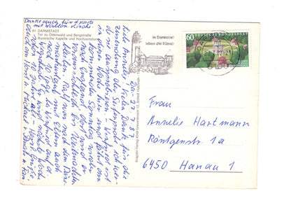 Ansichtskarte Darmstadt / Russische Kapelle und Hochzeitsturm / J1-60