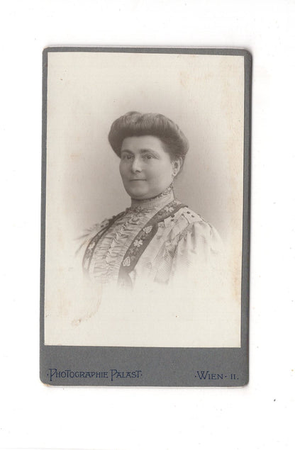 Fotografie Damenportrait - Wien 1900er / CDV C1-16