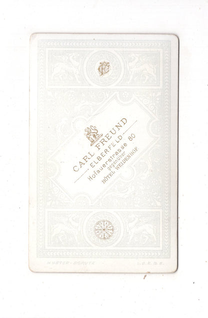 Fotografie Feines Paar - Elberfeld 1880er / CDV L1-37