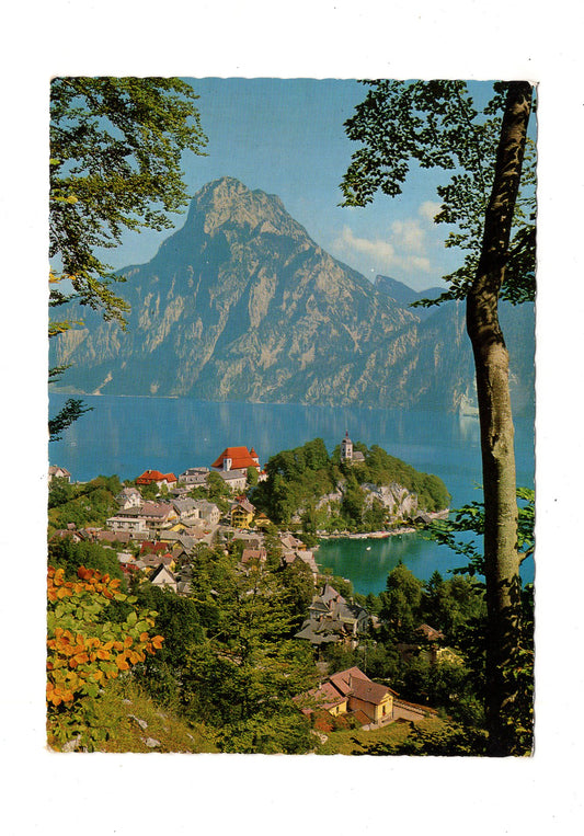 Ansichtskarte Traunkirchen am Traunsee mit Traunstein / Salzkammergut / Österreich