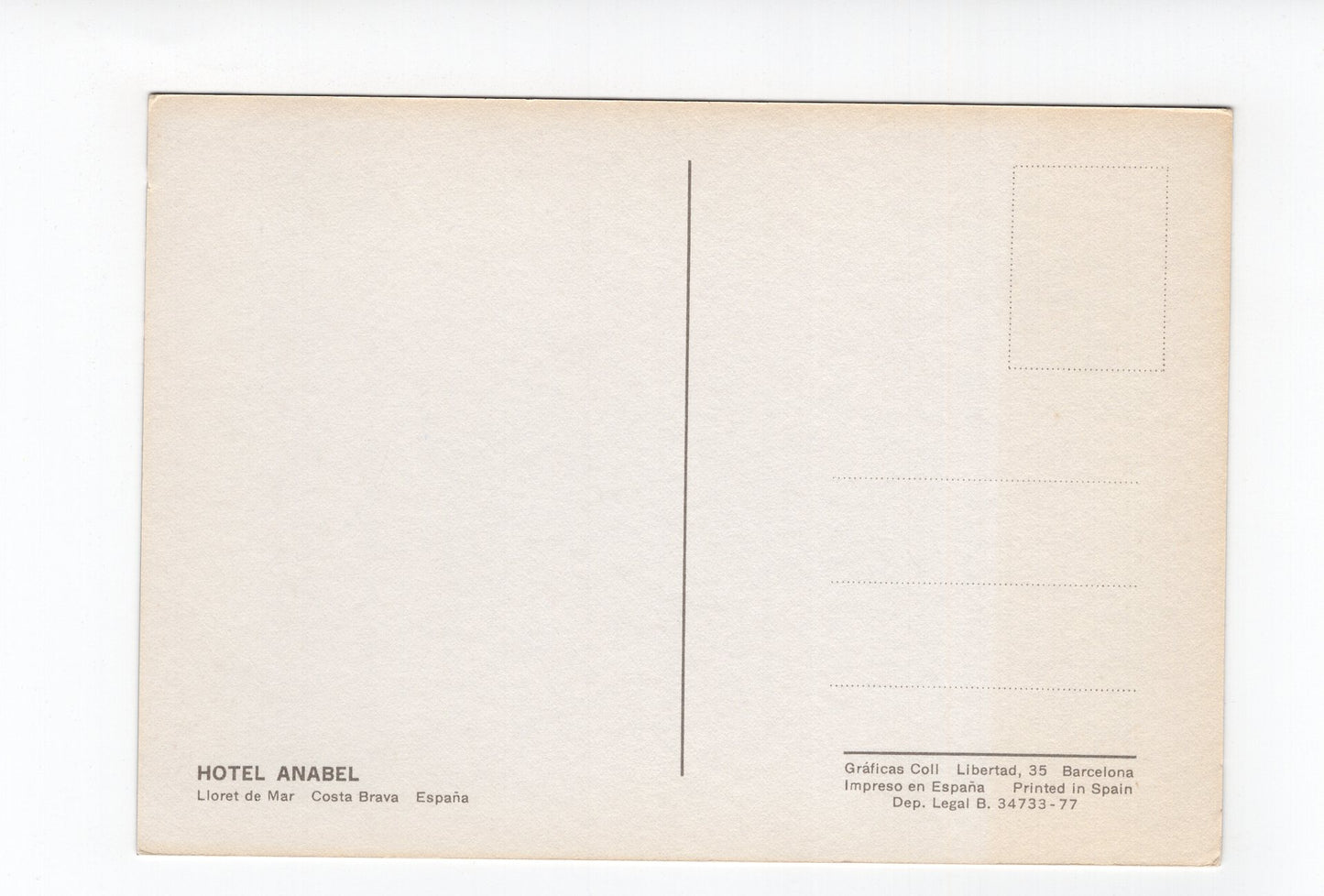 Ansichtskarte Lloret de Mar / Hotel Anabel / Costa Brava / Spanien