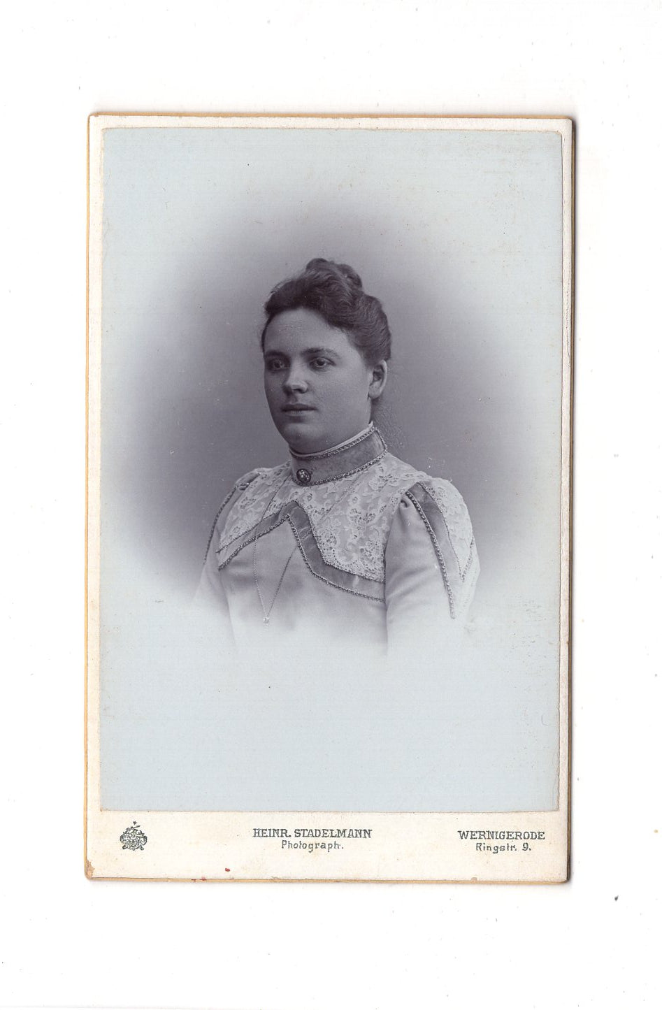 Fotografie Damenportrait - Wernigerode 1890er / CDV C1-16