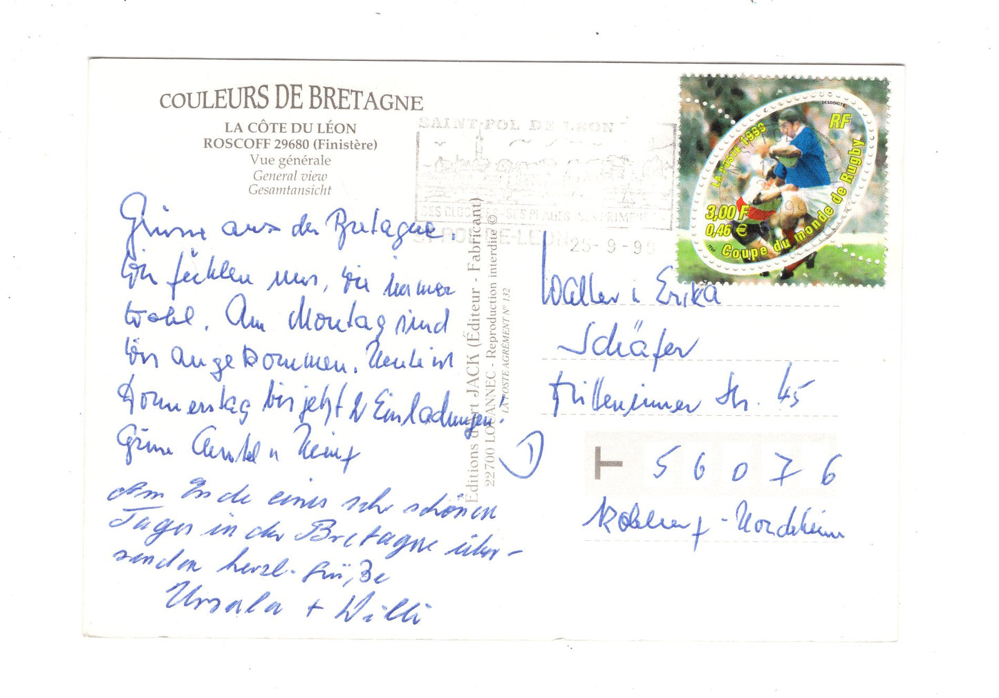 Ansichtskarte Roscoff / Frankreich