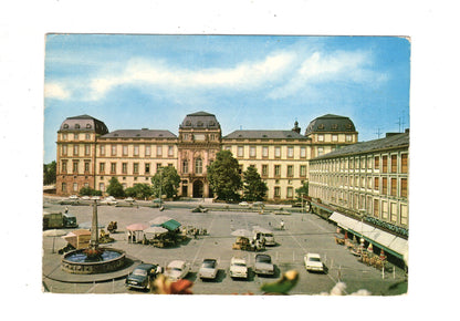 Ansichtskarte Darmstadt / Marktplatz & Schloss / J1-60