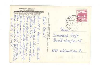 Ansichtskarte Bad Brückenau / Kurklinik Sinntal