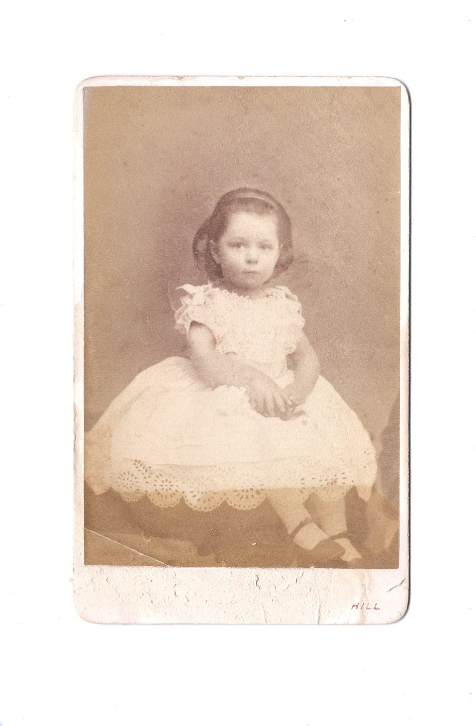 Fotografie Niedliches kleines Mädchen - London 1880er