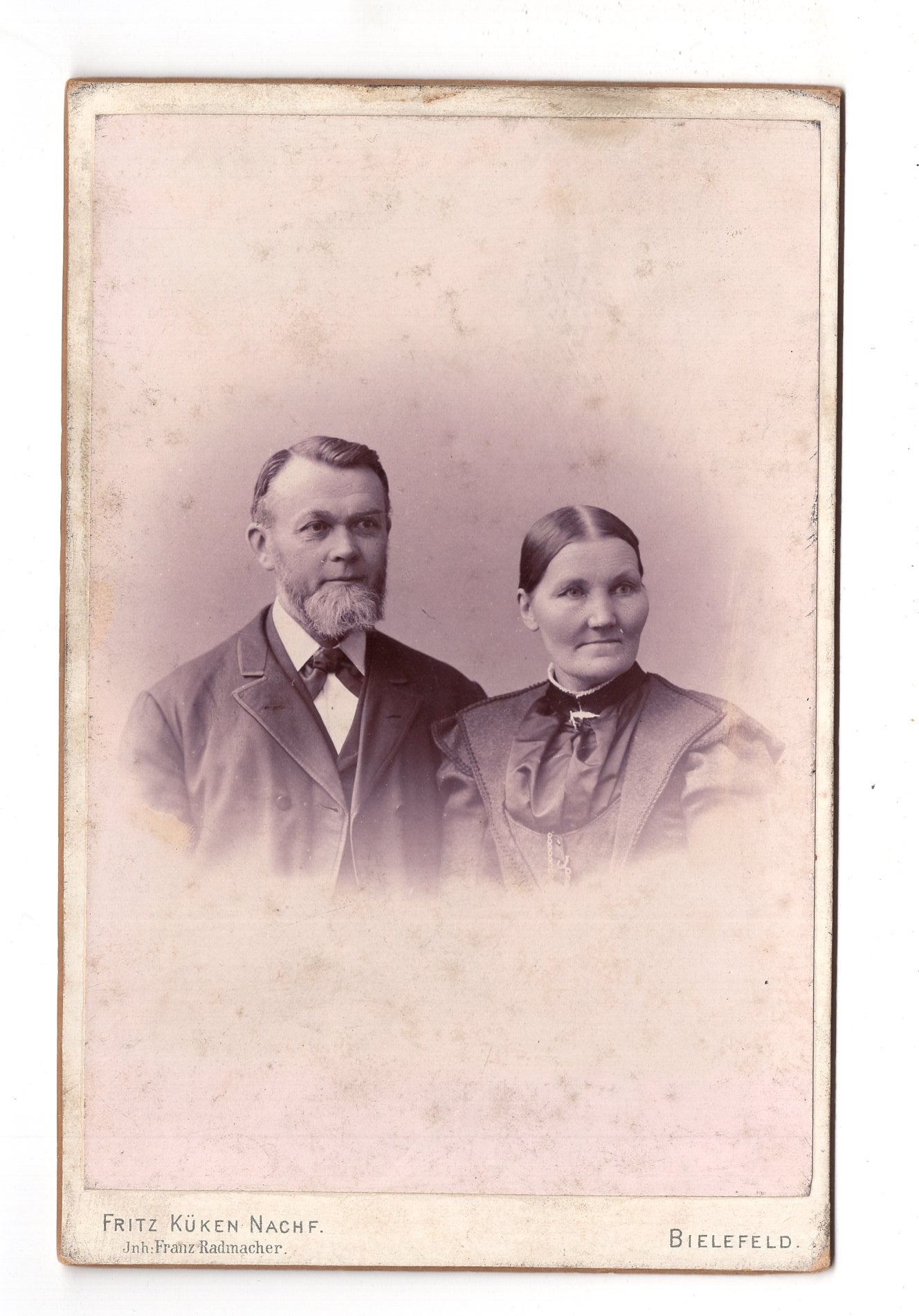 Fotografie Feines Paar - Bielefeld 1890er / CAB X-26