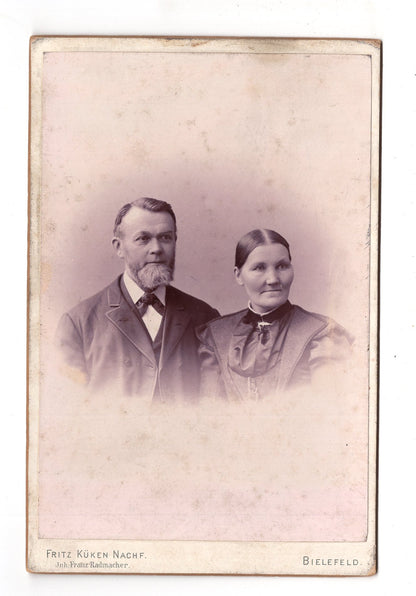 Fotografie Feines Paar - Bielefeld 1890er / CAB X-26