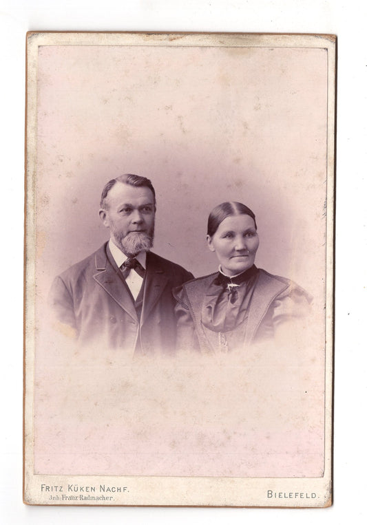 Fotografie Feines Paar - Bielefeld 1890er / CAB X-26