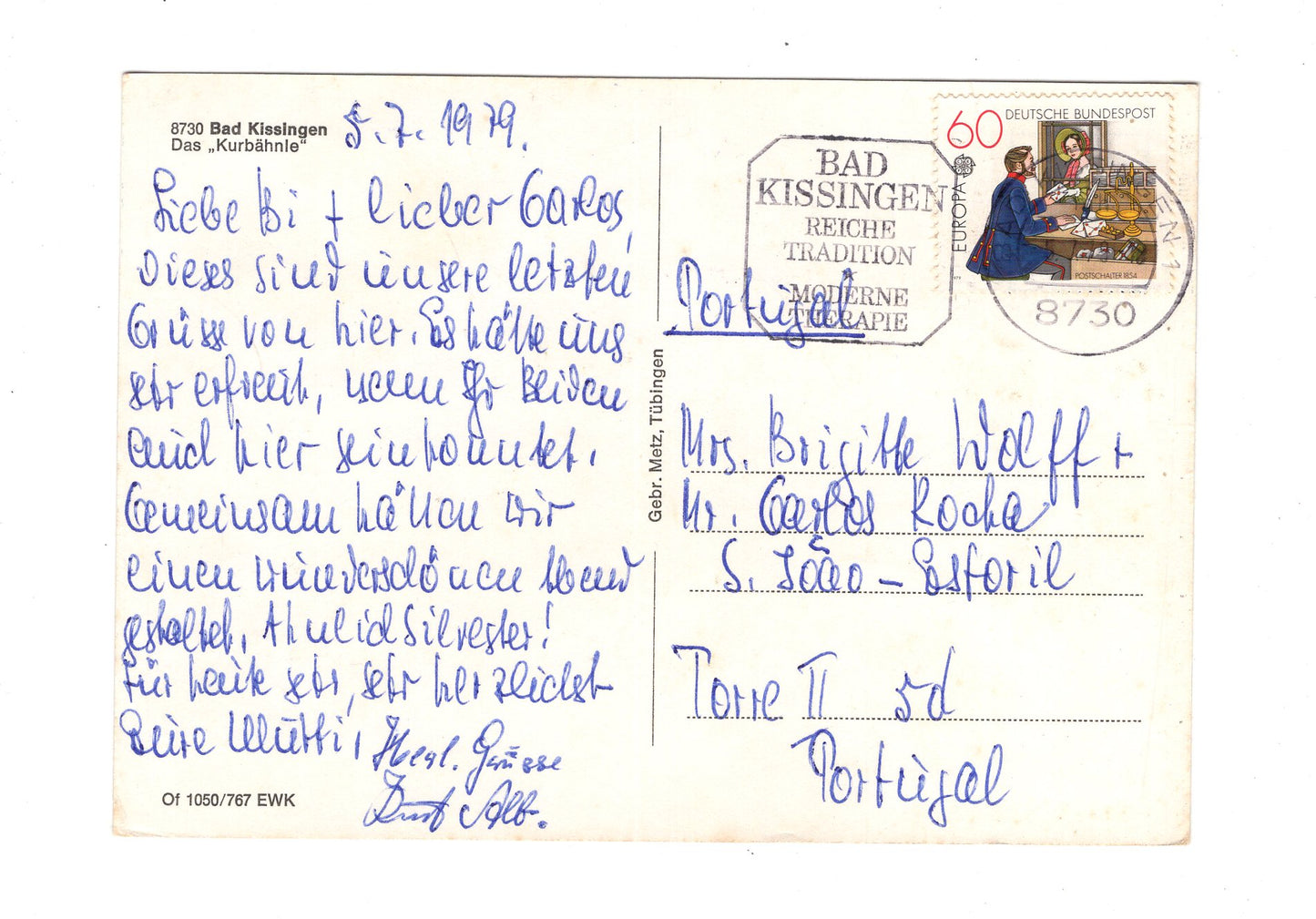Ansichtskarte Bad Kissingen / Kurbähnle