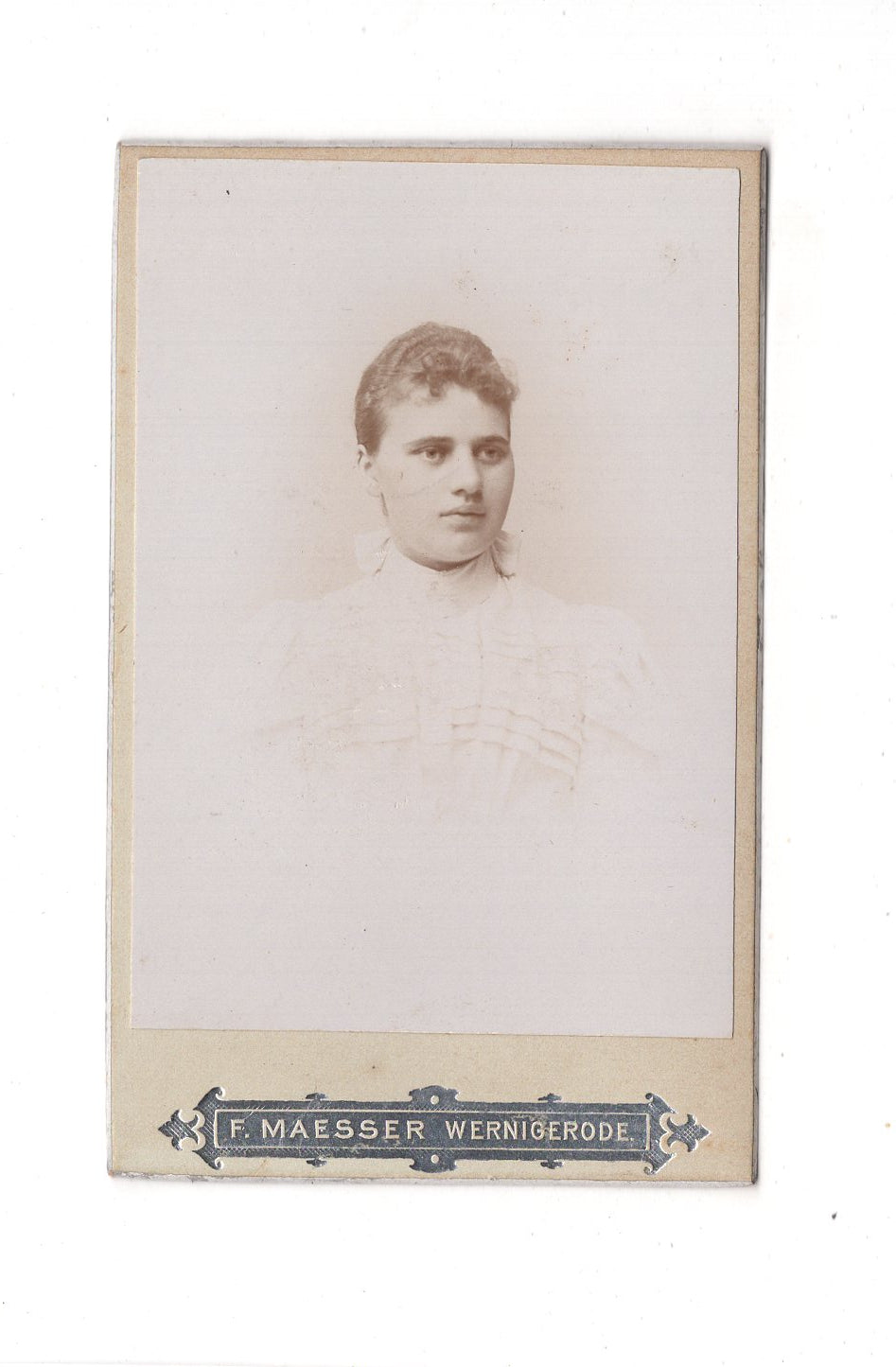 Fotografie Damenportrait - Wernigerode 1890er / CDV C1-16