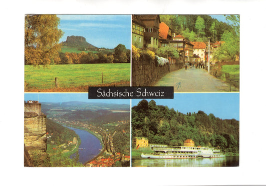 Ansichtskarte Sächsische Schweiz / Blick zum Lilienstein +++